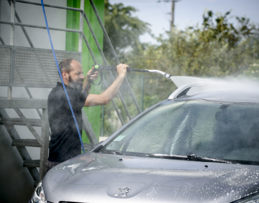 Lavage extérieur à la haute pression